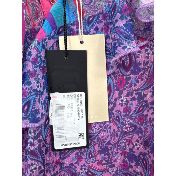 Gianni Bini DANNIJO Isabella Sleeveless Ruffle Chiffon Maxi Dress Large New $199 - Picture 6 of 10